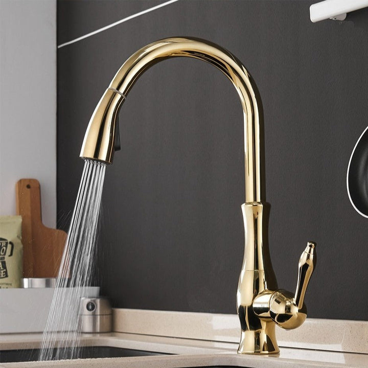 Anton - Retractable kitchen faucet