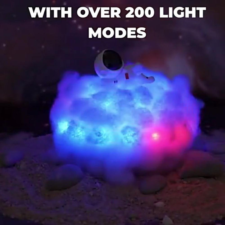 Astronaut colorful Clouds Night Light