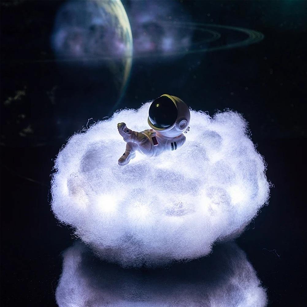 Astronaut colorful Clouds Night Light