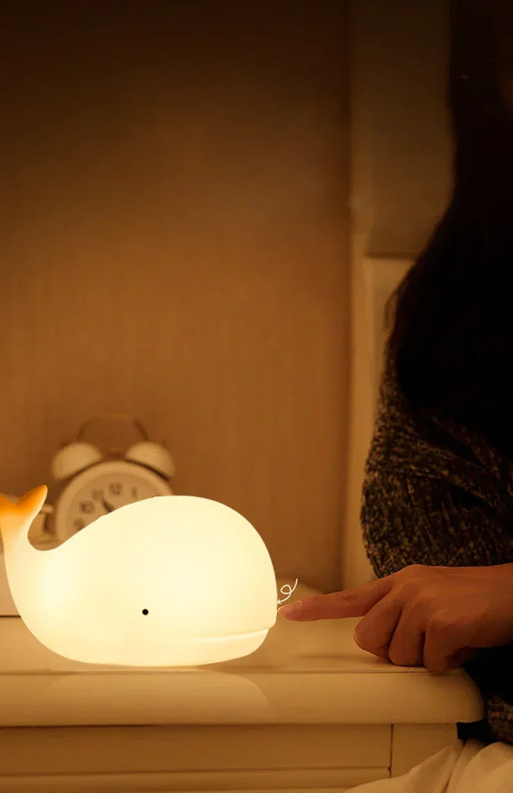 Cute Whale Night Light with color Change - GlowWhale |