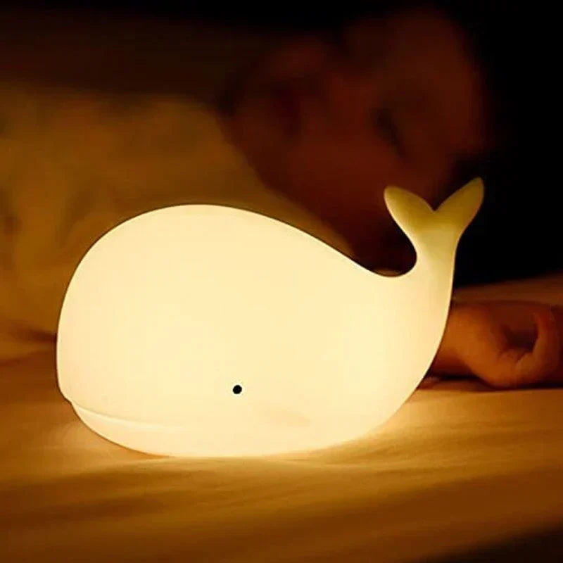 Enchanting Whale Night Light with color Effects