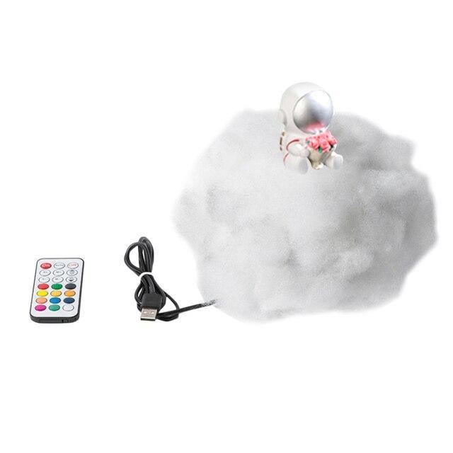 Astronaut colorful Clouds Night Light