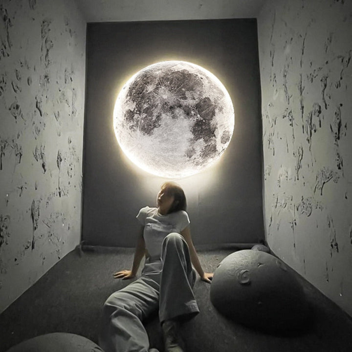 3D LED Moon or Earth Ceiling or Wall Light