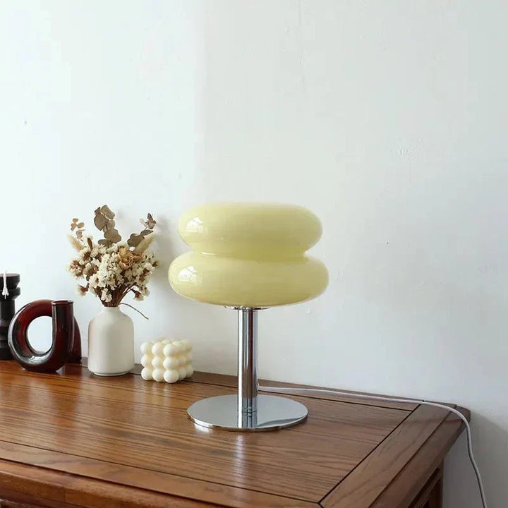 Retro Macaron Table Lamp made of colored glass