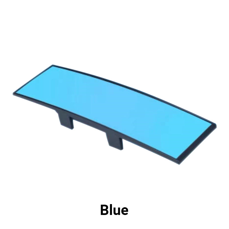 Wide curved rearview mirror for cars