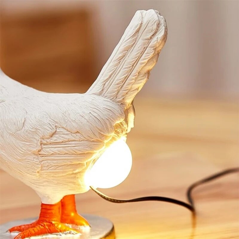 Table Lamp Funny Chicken Animal Night Light